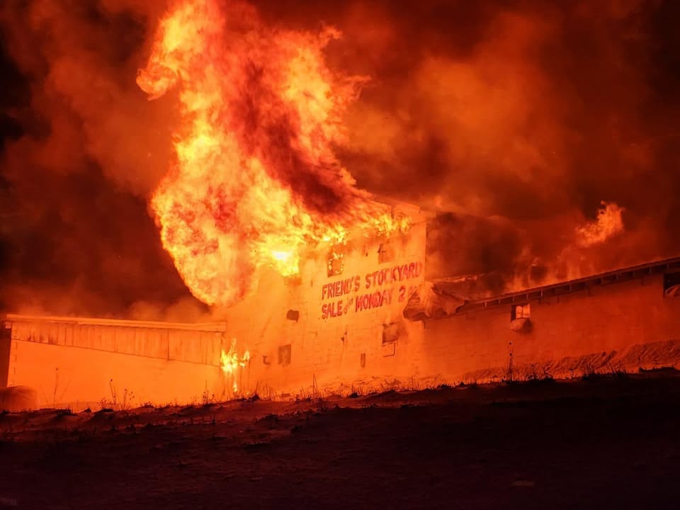 Firefighters Battle Two-Alarm Blaze at Garrett County Stockyard; Cattle Loose Amid Freezing Temperatures