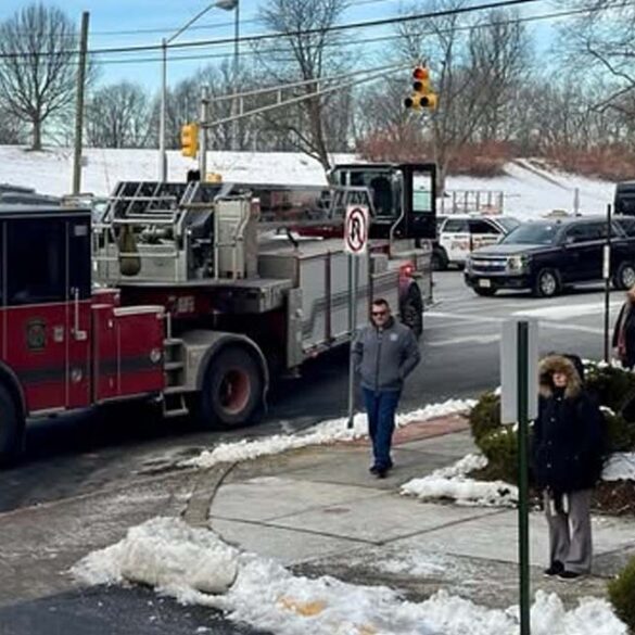 Fire extinguished on 28th floor of north bergen high-rise; resident hospitalized - photo licensed by shore news network.