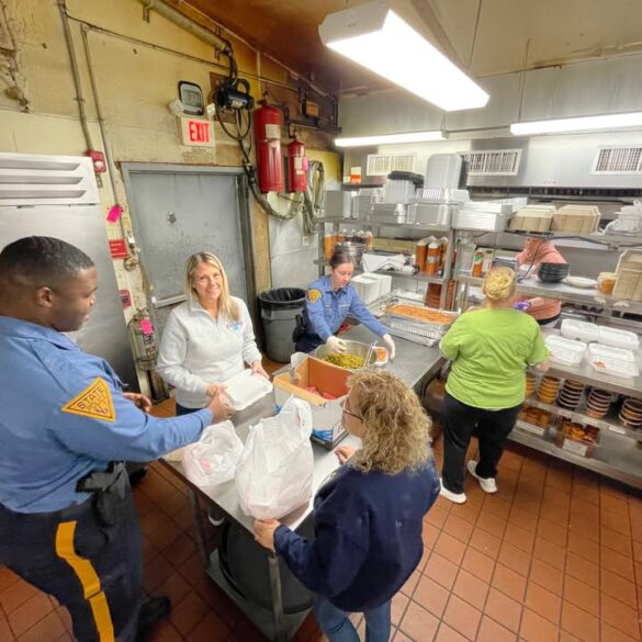 New jersey state police serve 150 hot meals in egg harbor city community outreach - photo licensed by shore news network.