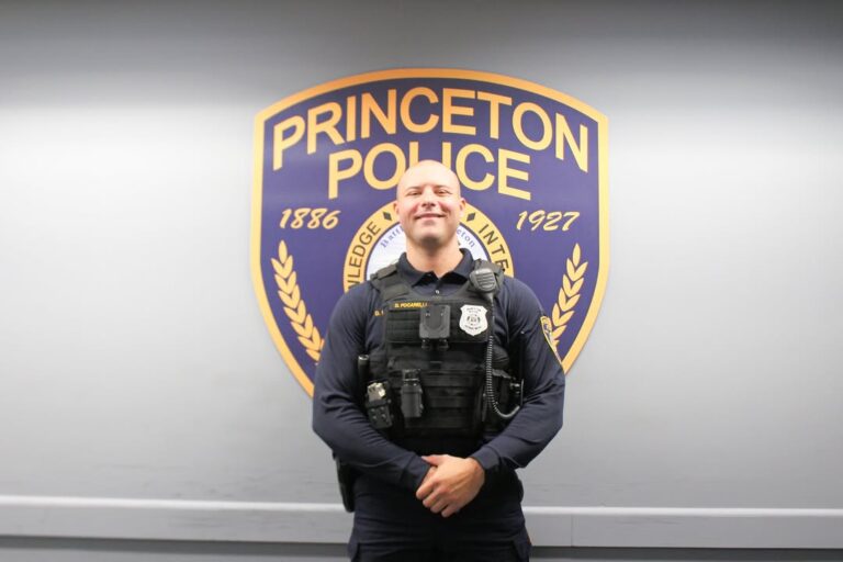 Princeton police reveal new swag, external bullet proof vests - photo licensed by shore news network.