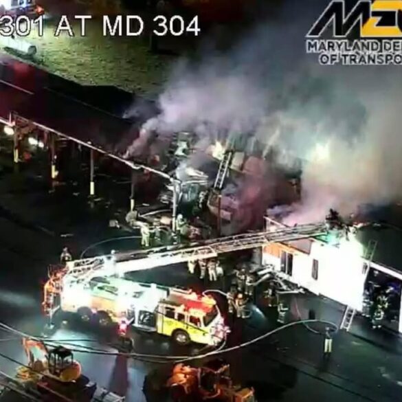 Fire erupts at maryland state highway facility in centreville, investigation underway - photo licensed by shore news network.