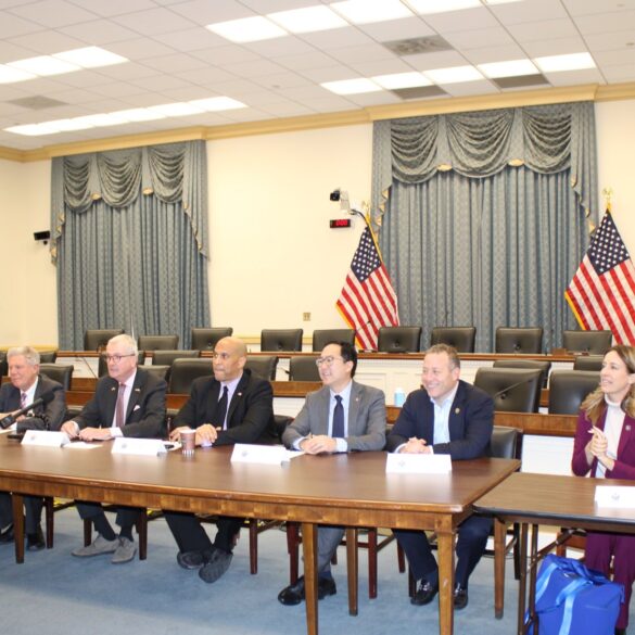 Murphy meets with democrat leaders on capitol hill: we can't let trump's chaos hurt new jersey - photo licensed by shore news network.