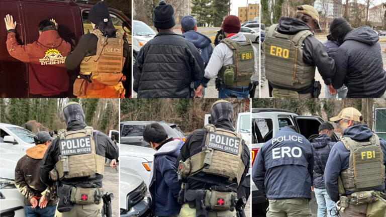 Ice, fbi arrest seven criminal undocumented immigrants in northern virginia operation - photo licensed by shore news network.