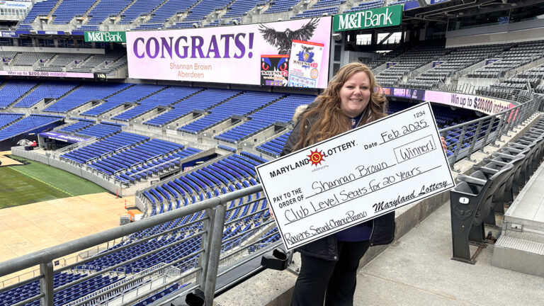 Aberdeen woman wins maryland lottery’s ravens seats for 20 years prize - photo licensed by shore news network.