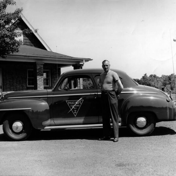 Friday flashback: 85-year-old photo shows cranford police officer at the range - photo licensed by shore news network.