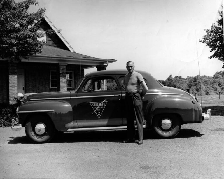 Friday flashback: 85-year-old photo shows cranford police officer at the range - photo licensed by shore news network.