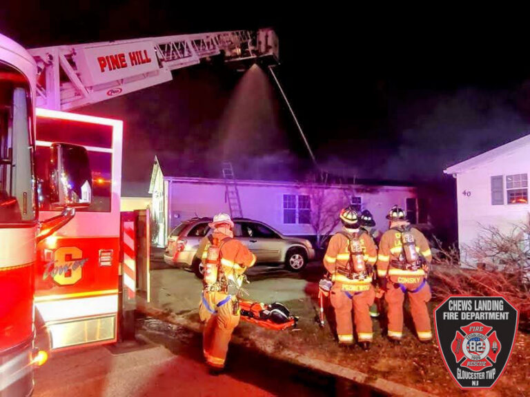 Gloucester township house fire displaces residents, no injuries reported - photo licensed by shore news network.