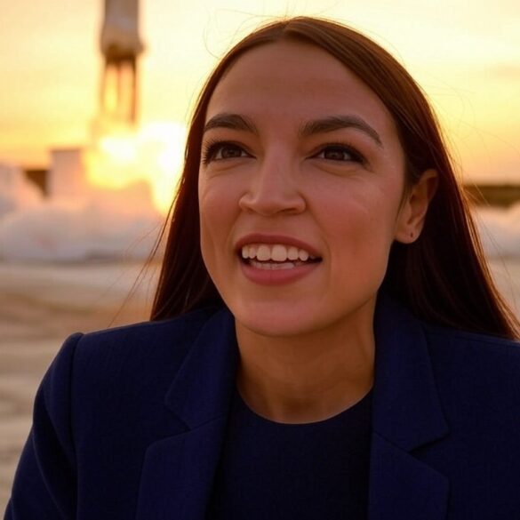 Ocasio-cortez calls for review of elon musk’s federal contracts - photo licensed by shore news network.