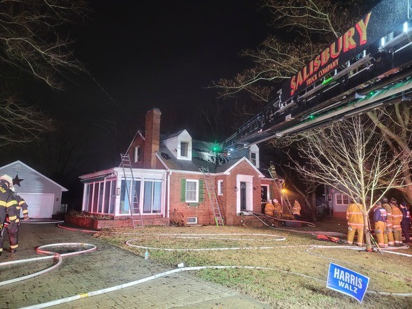 Fire damages Salisbury home; two cats killed, one injured