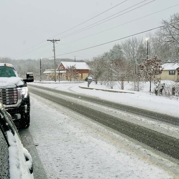 Multiple road closures in calvert county as snow emergency continues - photo licensed by shore news network.