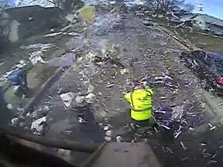 Ohio garbage truck explosion caused by improperly discarded oxygen tank - photo licensed by shore news network.