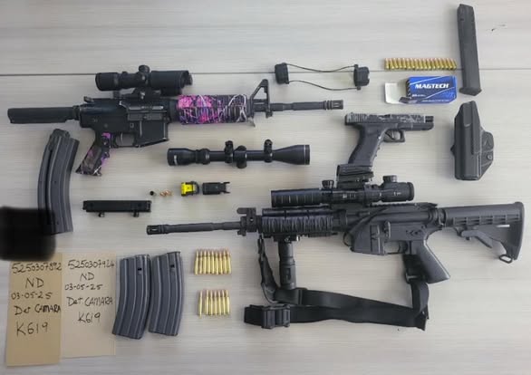 AR-style rifles, loaded mags seized in Baltimore gun arrest after shots fired
