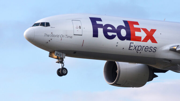 Fed ex cargo plane on fire streaks across new jersey sky before emergency landing at newark airport