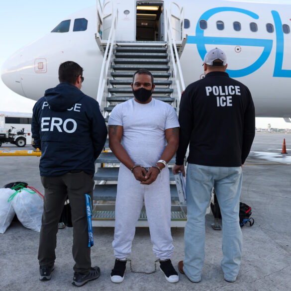 Dominican fugitive wanted for human smuggling deported from miami - photo licensed by shore news network.