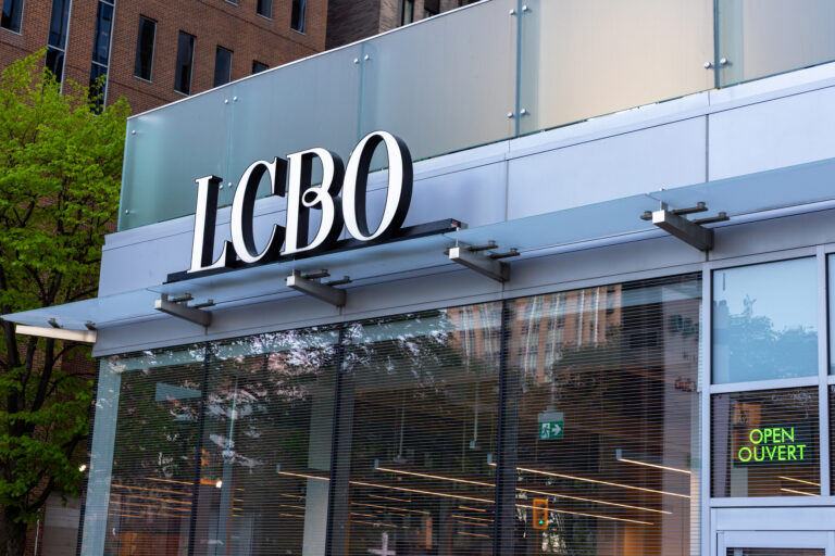 Canadian government operated liquor monolopy pulls already paid for u. S. Booze from store shelves in protest - photo licensed by shore news network.