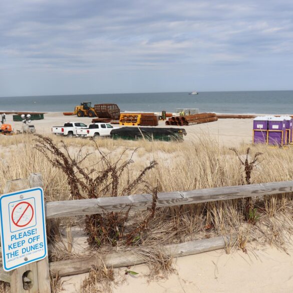 Ortley beach replenishment project making great progress, mayor says - photo licensed by shore news network.