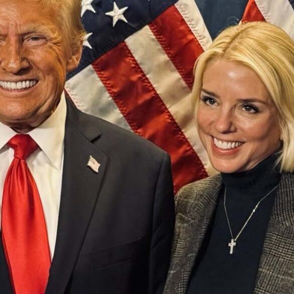 Attorney general pamela bondi speaks with son of slain dea agent kiki camarena after arrest of fugitive cartel leader - photo licensed by shore news network.