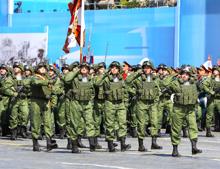 Russian troops in red square