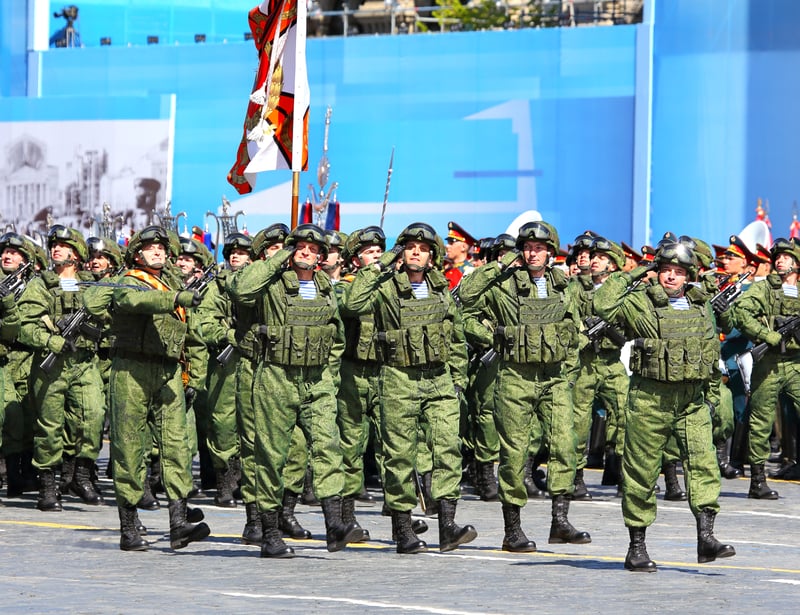 Russian Troops in Red Square