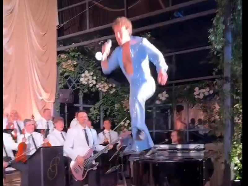 Mark Zuckerberg stuns guests by performing in blue jumpsuit at wife’s 40th birthday