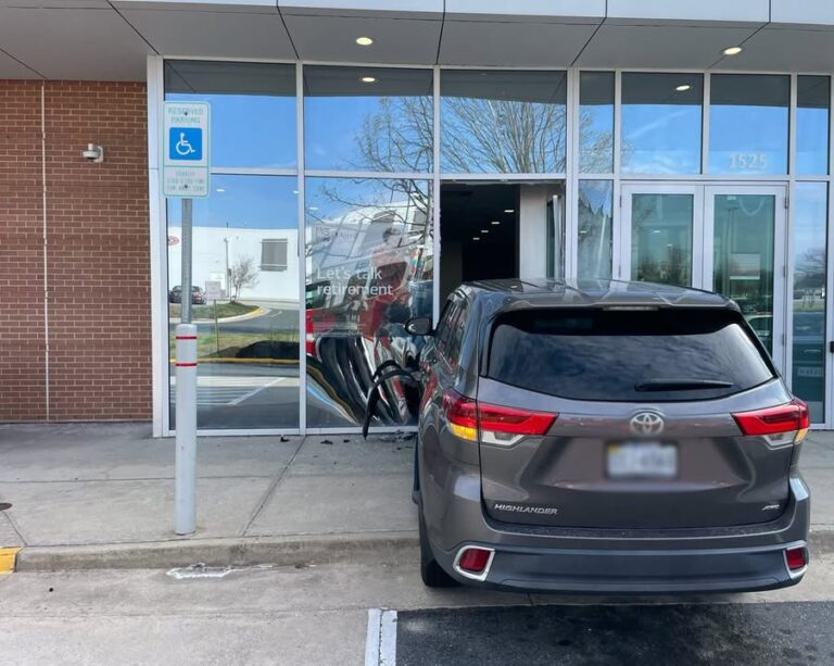 Driver plows into bank of america in stafford, no injuries reported - photo licensed by shore news network.