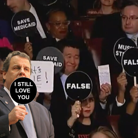 Chris christie has officially become ‘one of them’ - photo licensed by shore news network.