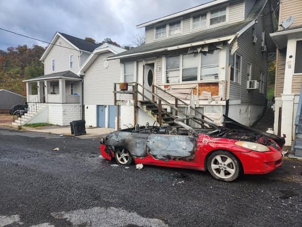 Maryland Man Arrested Intentionally Setting Mom's Car on Fire