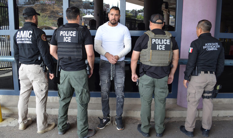 Mexican fugitive wanted for family violence removed by ice in arizona - photo licensed by shore news network.