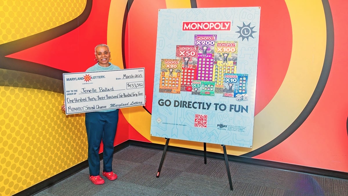 Glen Burnie woman wins $133K second-chance lottery prize