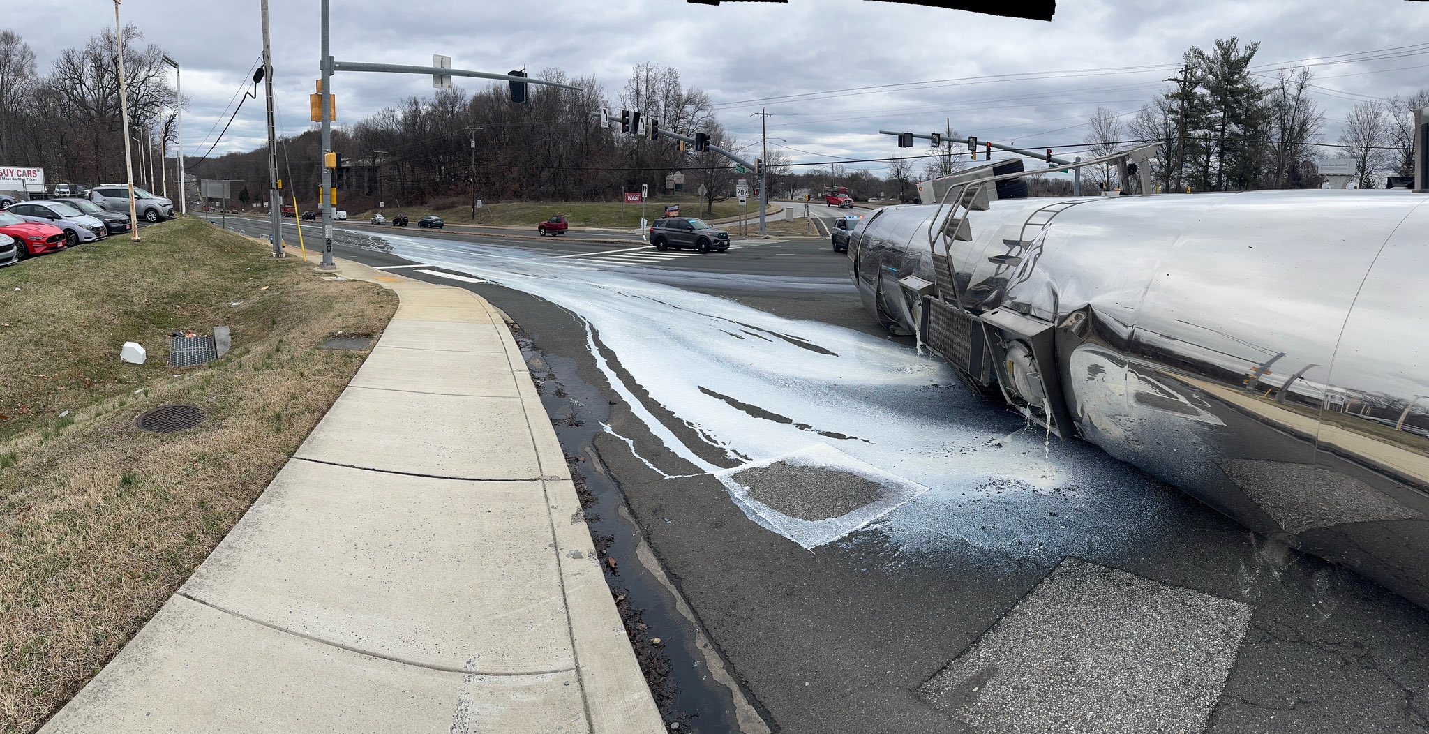 Hazmat Team Responds Over Spilled Milk in Landover