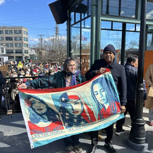 Newark mayor honors international women's day hours after tragic police shooting in newark - photo licensed by shore news network.