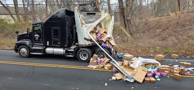 Candy Filled Truck slams into South Flowers Mill Road bridge—second crash at site in a day