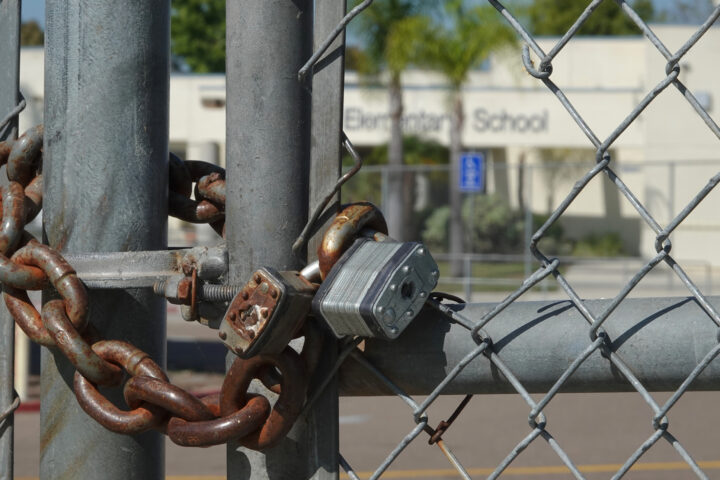 A closed elementary school
