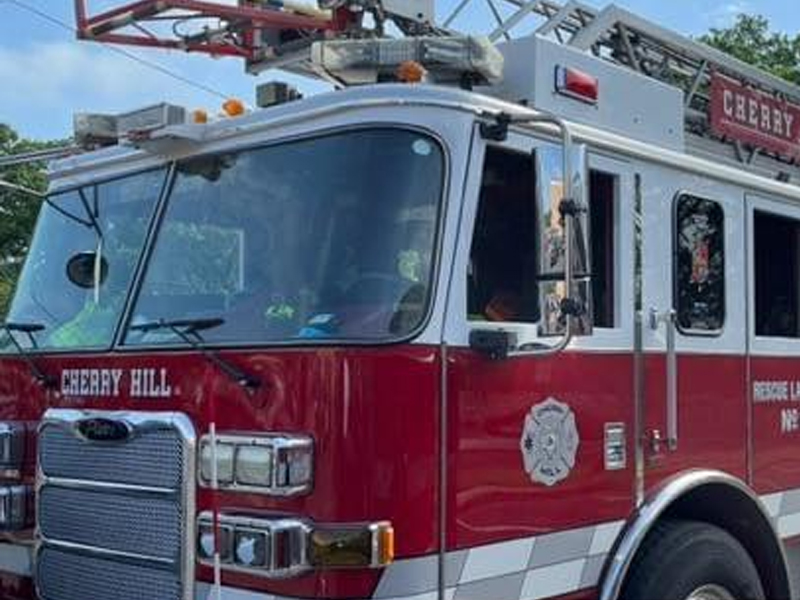 Truck crashes into Cherry Hill apartment building, displaces families