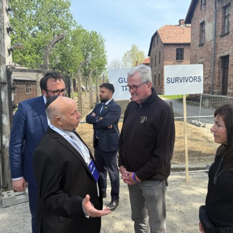 Murphy goes silent during raging nj wildfire — reappears at concentration camp in poland - photo licensed by shore news network.