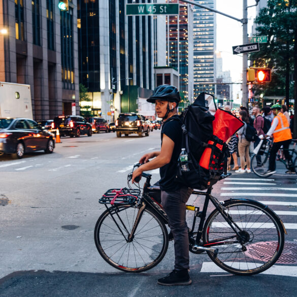 Big apple boost: nyc hikes minimum pay for app delivery workers to $21. 44 per hour - photo licensed by shore news network.