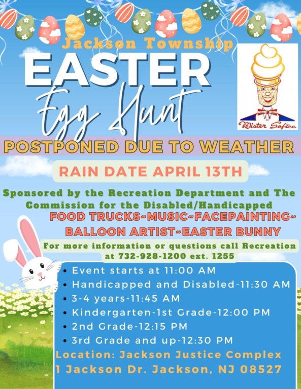 Jackson Township Easter Egg Hunt postponed due to weather