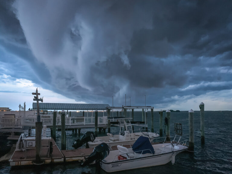 Rain storm forming over new jersey coast - file photo