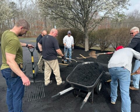 Absecon cops team up for Field of Dreams spring cleanup ahead of Opening Day