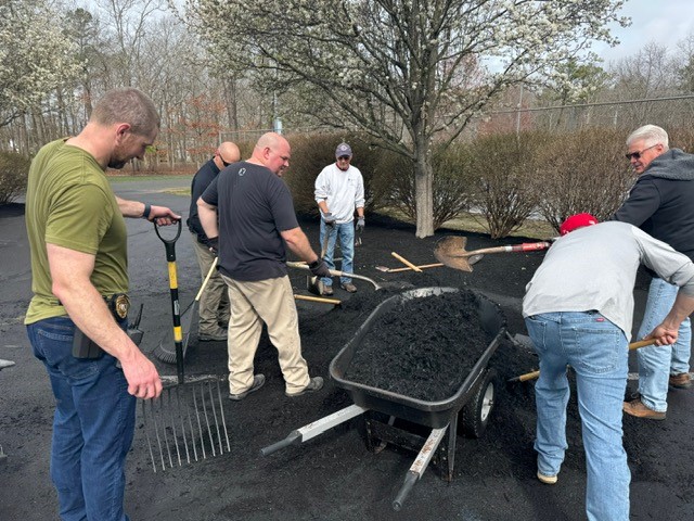 Absecon cops team up for Field of Dreams spring cleanup ahead of Opening Day