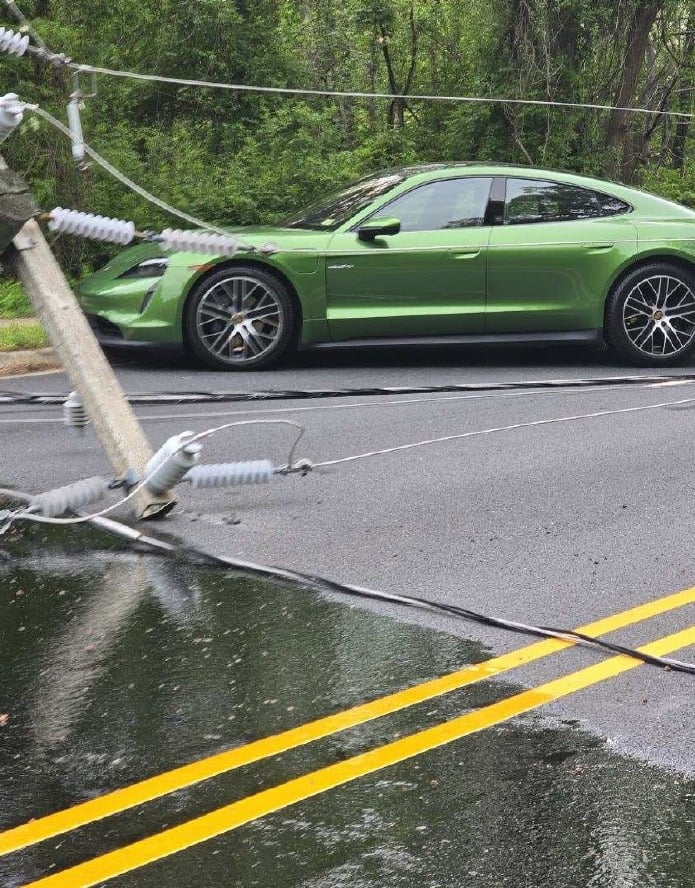 Mustang crash knocks out power for 2,000 as father and son face racing charges in Stafford