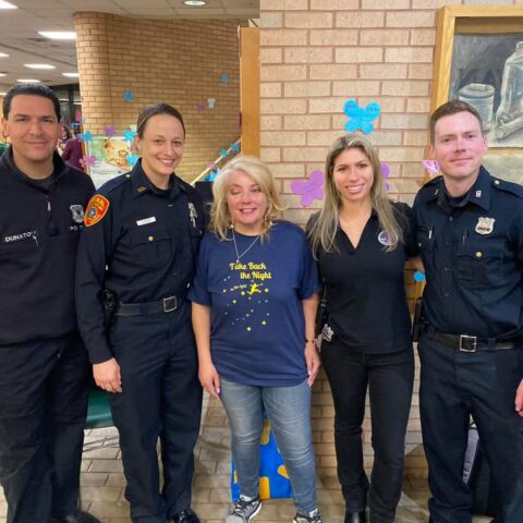 Suffolk police join take back the night event to support domestic violence survivors - photo licensed by shore news network.