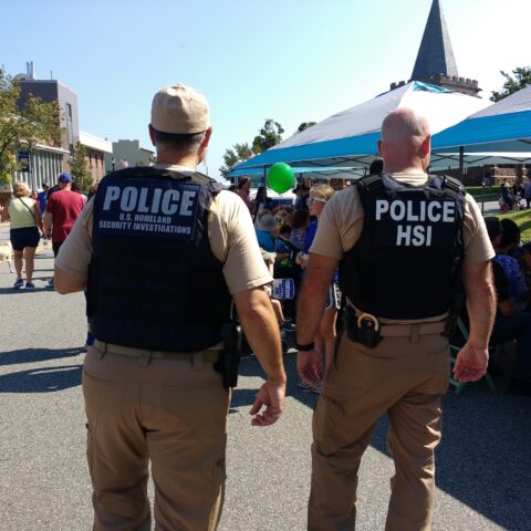 United states homeland security officers, rutherford, nj, usa. Us homeland security investigations officers on patrol