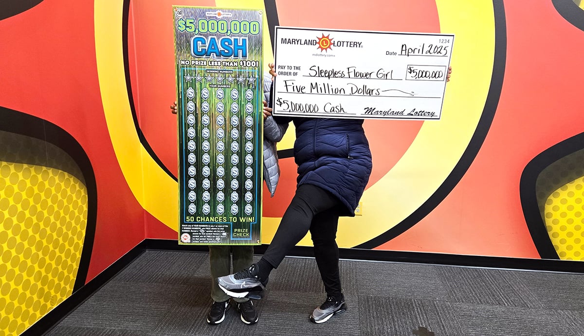 Baltimore woman wins $5,000,000 on golden sick day lottery ticket