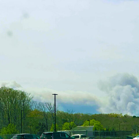 Massive new jersey wildfire grows to 11,500 acres, thousands evacuated - photo licensed by shore news network.