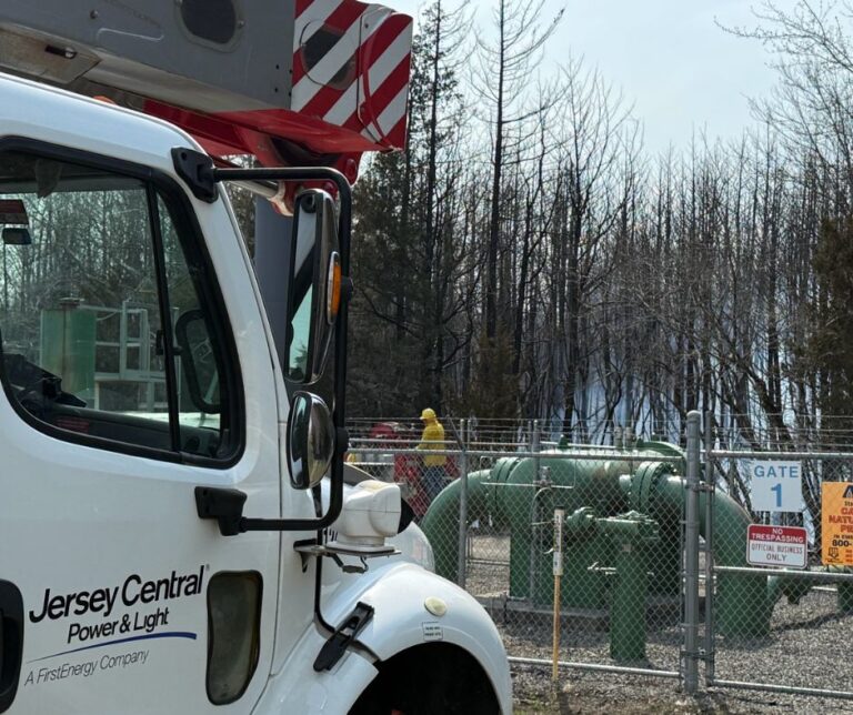 Power back on after massive new jersey wildfire as utility crews praised for swift response - photo licensed by shore news network.