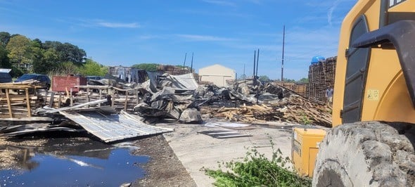 Massive fire guts Delmar pallet warehouse, $380K in damage reported