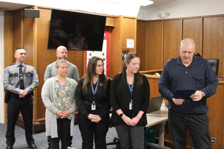 Manchester township mayor honors emergency dispatchers during national public safety telecommunicators week - photo licensed by shore news network.