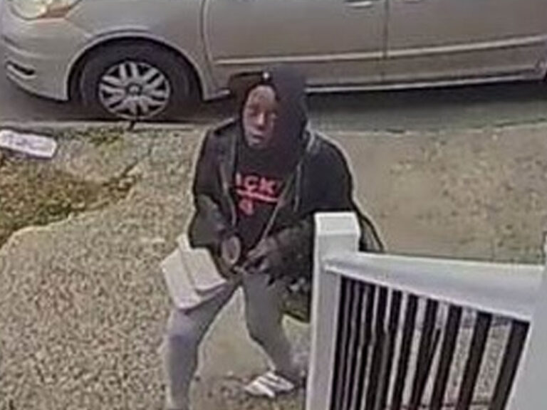 Newark porch package thief caught on camera - photo licensed by shore news network.