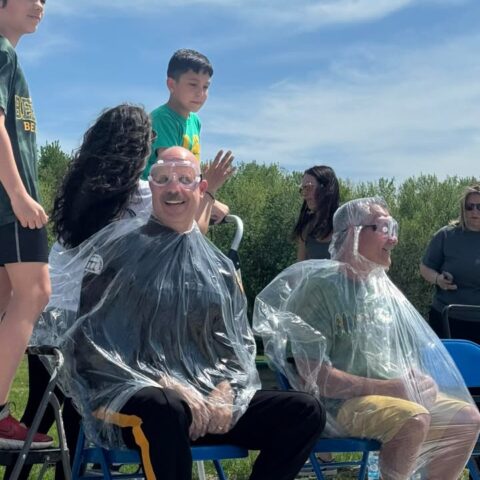 Beeler elementary raises $38k in read-a-thon; officer slimed in celebration - photo licensed by shore news network.